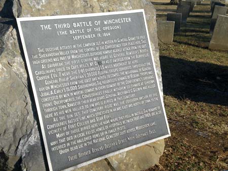 Battle of Opequon sign