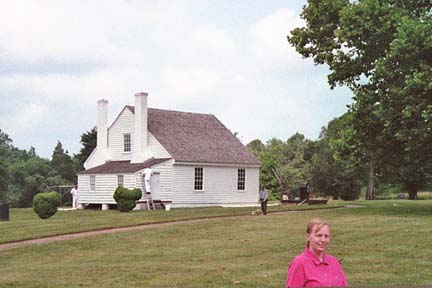 Building and woman