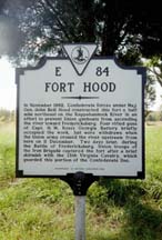 sign about Fort Hood