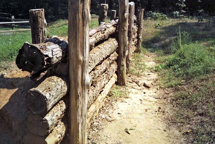 log wall
