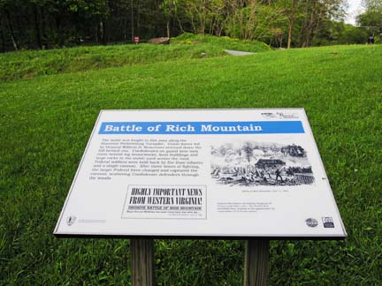 Sign at Rich Mountain