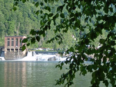 power plant and falls