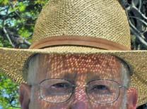 man in straw hat